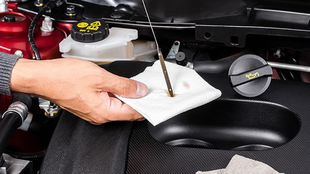 how to check my engine oil